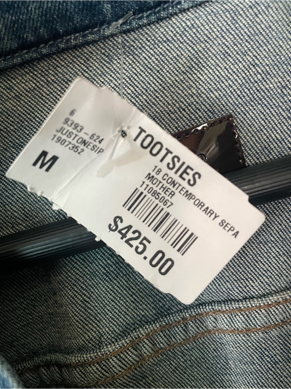MOTHER Denim piece, specifically identified as the "The Cover Up" dress - Picture 6 of 7